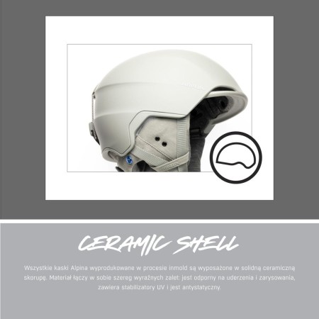 Alpina kask zimowy gems white matt 55-59 - rove.pl