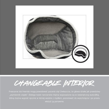 Alpina kask zimowy gems white matt 55-59 - rove.pl