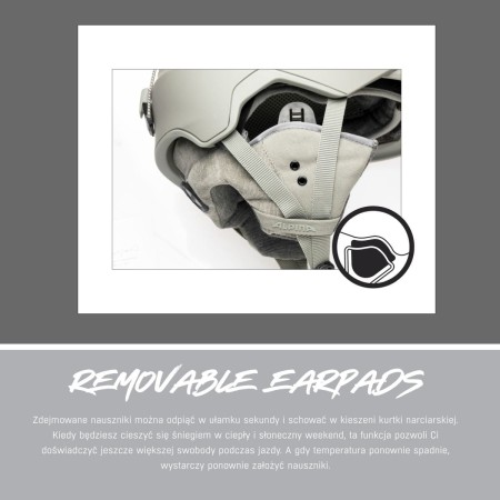 Alpina kask zimowy gems white matt 55-59 - rove.pl