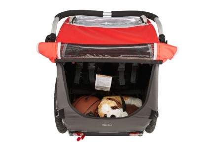 Burley  przyczepka dziecięca honey bee czerwona - rove.pl