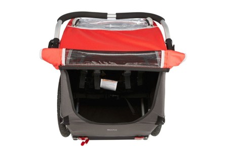 Burley  przyczepka dziecięca honey bee czerwona - rove.pl