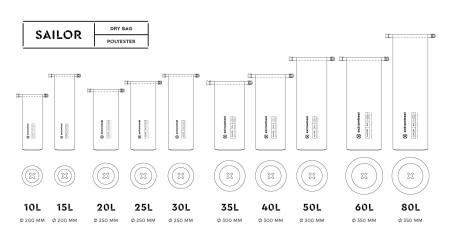 Extrawheel worek sailor black/red 30l polyester - rove.pl