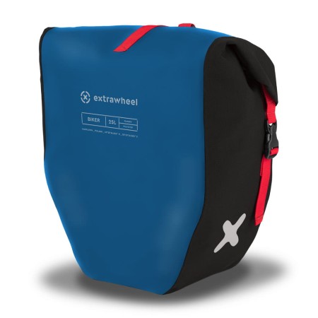 Extrawheel sakwy tylne biker polyester blue/black 50l - rove.pl