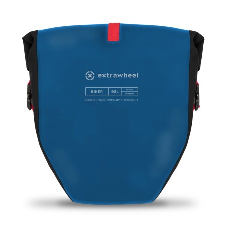 Extrawheel sakwy tylne biker polyester blue/black 50l - rove.pl