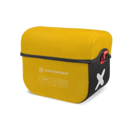 Extrawheel torba na kierownicę handy polyester yellow/black 5l - rove.pl