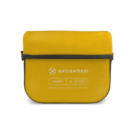 Extrawheel torba na kierownicę handy polyester yellow/black 5l - rove.pl