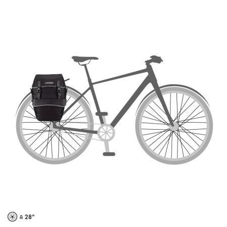 Ortlieb sakwy tylne bike-packer plus granite-black 42l - rove.pl