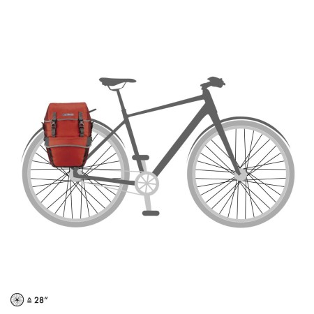Ortlieb sakwy tylne bike-packer plus salsa-dark chili 42l - rove.pl