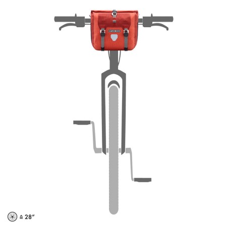 Ortlieb torba na kierownicę handlebar-pack plus salsa-dark chili 11l - rove.pl