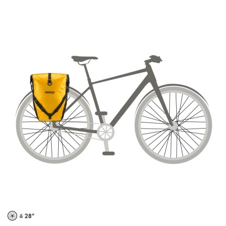 Ortlieb sakwy tylne back-roller classic sunyellow-black 40l - rove.pl