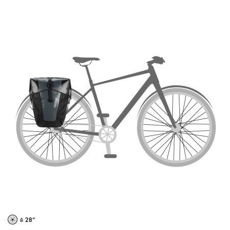 Ortlieb sakwy tylne back-roller pro classic asphalt-black 70l - rove.pl