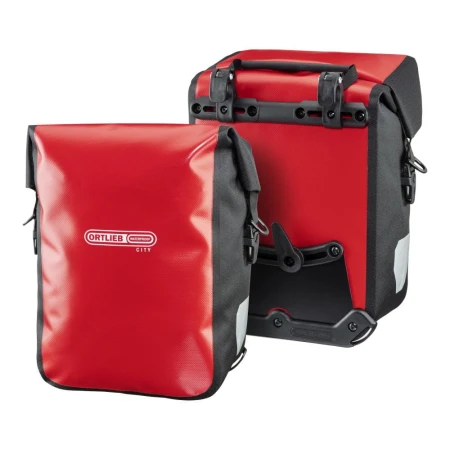 Ortlieb sakwy uniwersalne sport-roller city red-black 25l - rove.pl