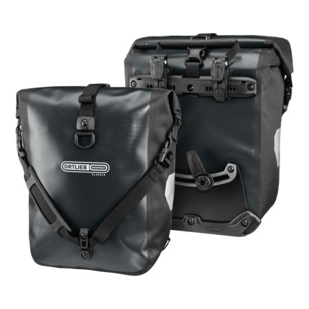 Ortlieb sakwy uniwersalne sport-roller classic asphalt-black 25l - rove.pl