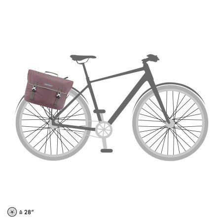 Ortlieb torba miejska commuter-bag two ql3.1 ash rose urban line 20l - rove.pl