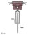 Ortlieb koszyk przedni up-town urban 17,5l ash rose bez mocowania - rove.pl