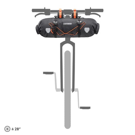 Ortlieb torba bike packing na kierownicę handlebar-pack black matt 15l - rove.pl