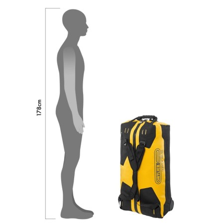 Ortlieb eksped. torba duffle  rs sun yellow-black 85l - rove.pl