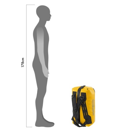 Ortlieb eksped. torba duffle sun yellow-black 40l - rove.pl