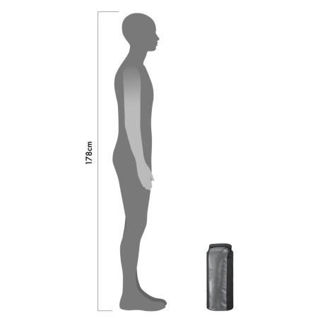 Ortlieb worek dry bag ps490 black-darkgrey  13l - rove.pl