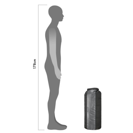 Ortlieb worek dry bag ps490 black-darkgrey  35l - rove.pl