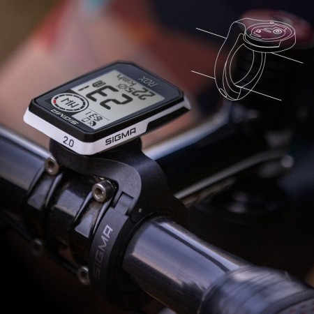 Sigma licznik  rox 2.0 white top mount set - rove.pl