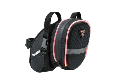 Topeak iglow torba podsiodłowa aero wedge iglow medium (0,5w led, paski) - rove.pl
