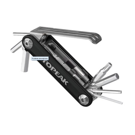 Topeak tubi 11, 11 funkcji, black (narzędzie do naprawy opon bezdędkowych) - rove.pl