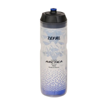 Zefal bidon termiczny arctica 75 silver/blue 0,75l - rove.pl