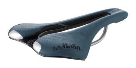 Siodło SELLE ITALIA SLR BOOST GRAVEL TI316, Superflow L (id match - L3), TI 316 Rail, Fibra-Tek, Light Gel, 209g, Niebieskie - rove.pl