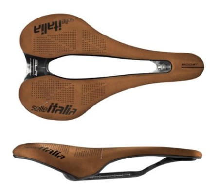 Siodło SELLE ITALIA SLR BOOST KIT CARBONIO, Superflow S (id match S3), Carbon Rail+10mm, Nubuk Line Limited Edition - rove.pl