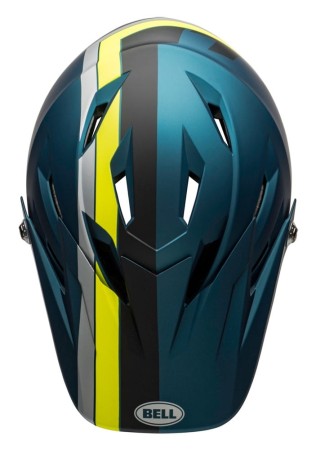 Kask full face BELL SANCTION agility matte blue hi-viz roz. M (55–57 cm)