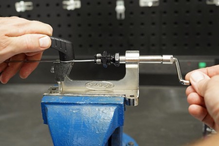 Maszynka do gwintowania szprych CYCLO SPOKE THREAD ROLLING MACHINE, Dla szprych 12G 13G 14G - rove.pl