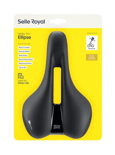 Przejdź do produktu Siodło SELLEROYAL PREMIUM MODERATE 60st. ELLIPSE żelowe + elastomery unisex 474g (NEW 2024)