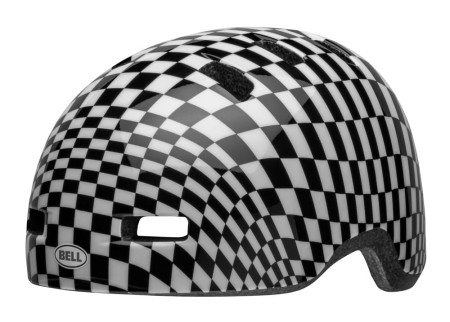 Kask dziecięcy BELL LIL RIPPER checker gloss black white roz. S (48–55 cm) (NEW 2024) - rove.pl