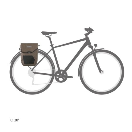 Ortlieb sakwa tylna pedal-mate dark sand 16l new 2024 - rove.pl