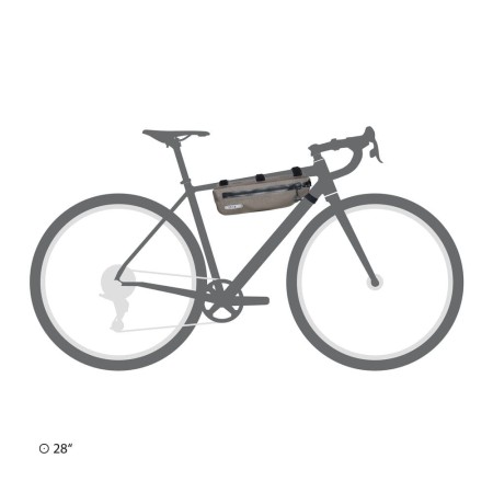 Ortlieb torba bike packing pod ramę frame-pack toptube dark sand 3l new 2024 - rove.pl
