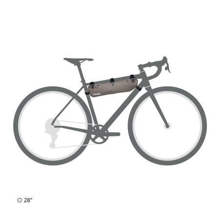 Ortlieb torba bike packing pod ramę frame-pack rc toptube dark sand 4l new 2024 - rove.pl