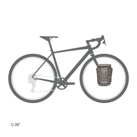 Ortlieb torba bike packing na widelec fork-pack dark sand 5,8l new 2024 - rove.pl