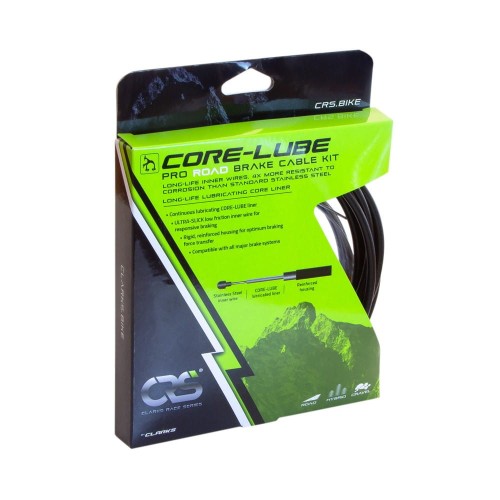 Przejdź do produktu Zestaw linki hamulcowej z pancerzem CLARKS RACE SERIES, Core-Lube Pro Road Brake Cable Kit, Szosa