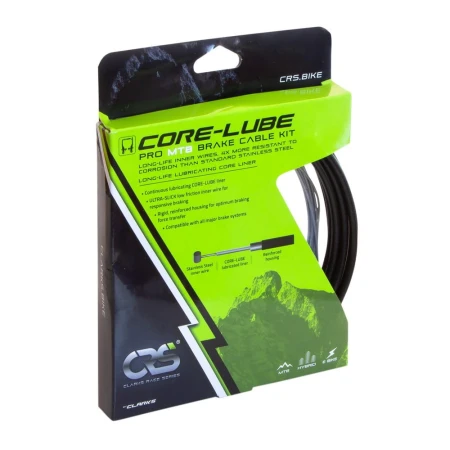 Zestaw linki hamulcowej z pancerzem CLARKS RACE SERIES, Core-Lube Pro MTB Brake Cable Kit, MTB - rove.pl