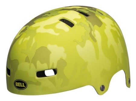 Kask juniorski BELL SPAN matte hi-viz yellow camo roz. S (51–55 cm) - rove.pl