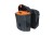 Sakwa miejska podwójna BASIL MILES TARPAULIN DOUBLE PANNIER BAG 34L, Universal Bridge System, 100% wodoodporna black orange (NEW 2024) - rove.pl