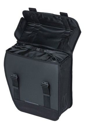 Sakwa miejska pojedyncza BASIL TOUR WATERPROOF SINGLE PANNIER BAG LEFT 14L,  Hook On System, wodoodporna left black (NEW 2024) - rove.pl
