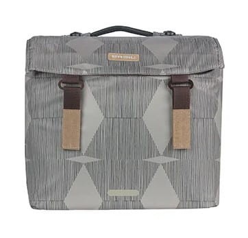 Torba na bagażnik BASIL ELEGANCE DOUBLE PANNIER BAG MIK 40-49L, MIK System (ready to go) wodoodporna chateau taupe (NEW 2024) - rove.pl