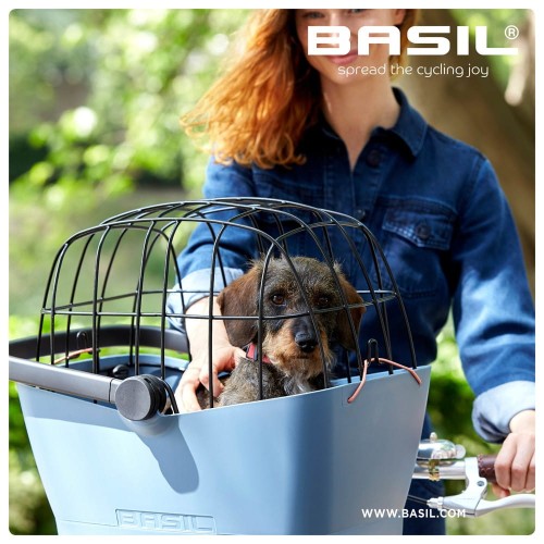 Przejdź do produktu Kosz na tylny bagażnik BASIL PASJA dla zwierząt MIK 45cm, MIK System (ready to go) wiklinowy natural (NEW 2024)