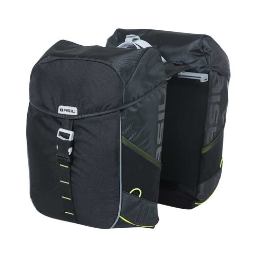 Przejdź do produktu Sakwa turystyczna podwójna BASIL MILES DOUBLE PANNIER BAG 32L MIK System (ready to go), 100% wodoodporna black lime (NEW 2024)