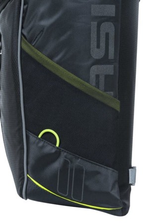 Sakwa turystyczna podwójna BASIL MILES DOUBLE PANNIER BAG 32L MIK System (ready to go), 100% wodoodporna black lime (NEW 2024) - rove.pl