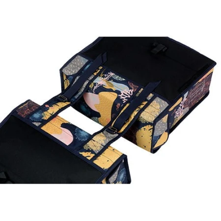 Sakwa miejska podwójna BASIL MARA XL REEF 35L, Universal Bridge System, wodoodporna night blue (NEW 2024) - rove.pl