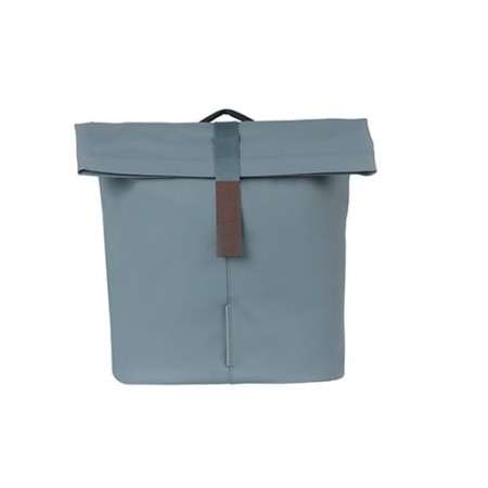 Sakwa miejska podwójna BASIL CITY DOUBLE PANNIER BAG MIK 28-32L, MIK System (ready to go), graphite blue (NEW 2024) - rove.pl