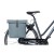 Sakwa miejska podwójna BASIL CITY DOUBLE PANNIER BAG MIK 28-32L, MIK System (ready to go), graphite blue (NEW 2024) - rove.pl